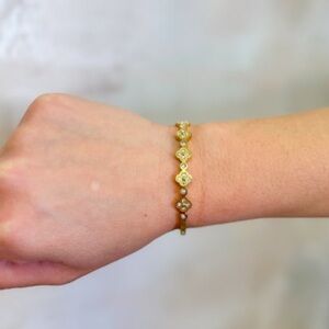 Gold and Silver Vine Design Bracelet